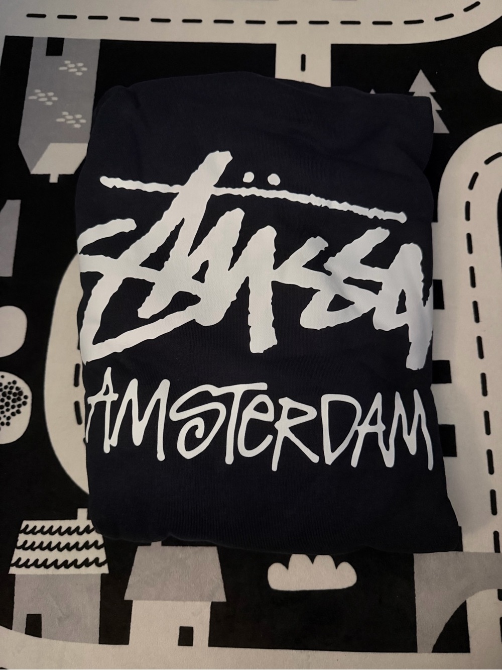 Stussy Amsterdam Dark blue hoodie - Size L - Picture 4 of 4